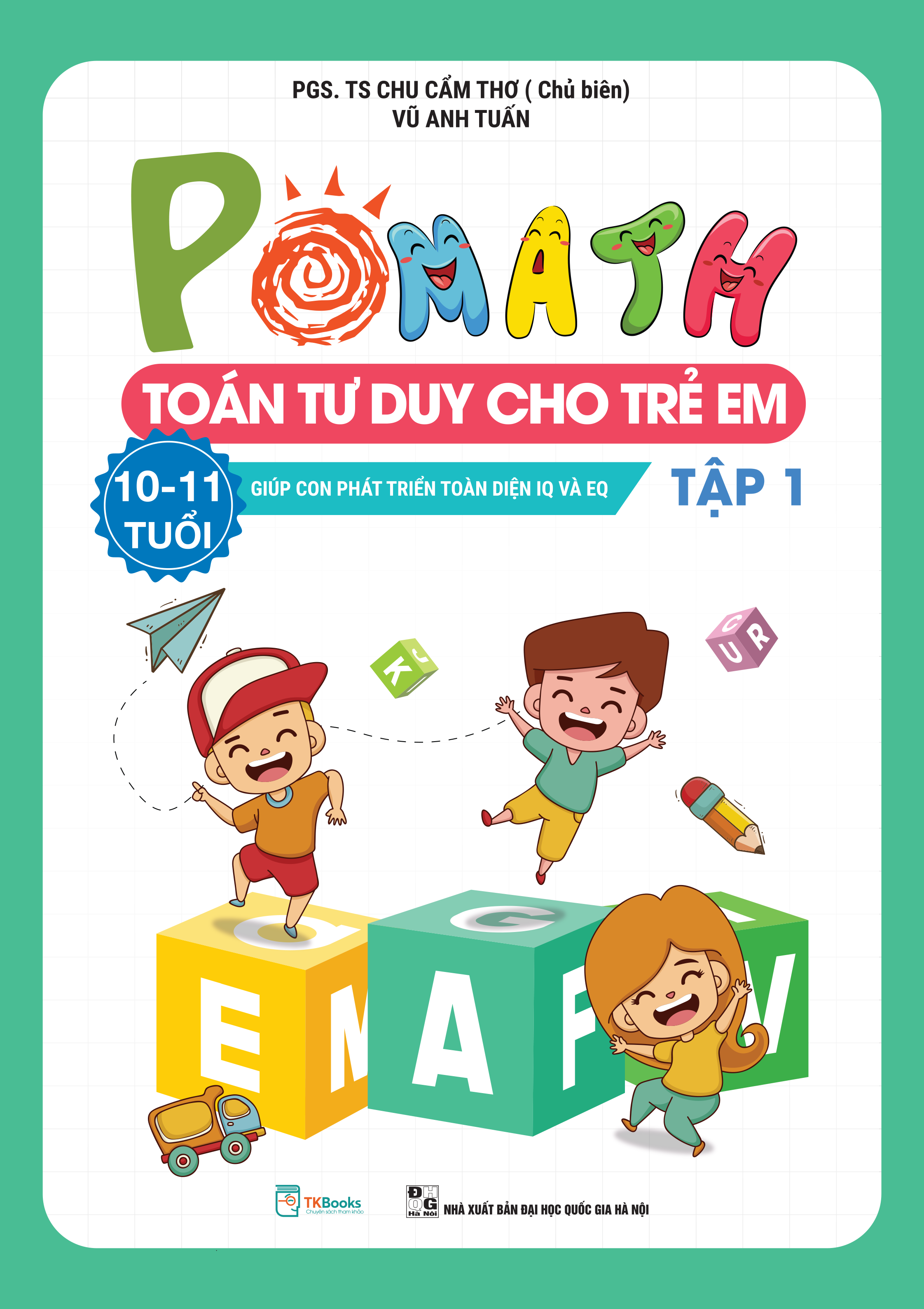 Combo POMath – Toán tư duy cho trẻ em 10 – 11 tuổi (Tập 1 + 2)