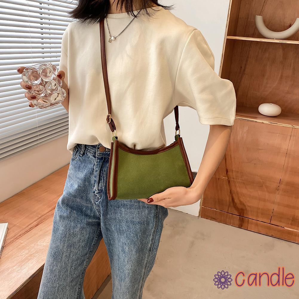 Túi Đeo Chéo Thời Trang Chất Liệu Da Pu Phong Cách Retro