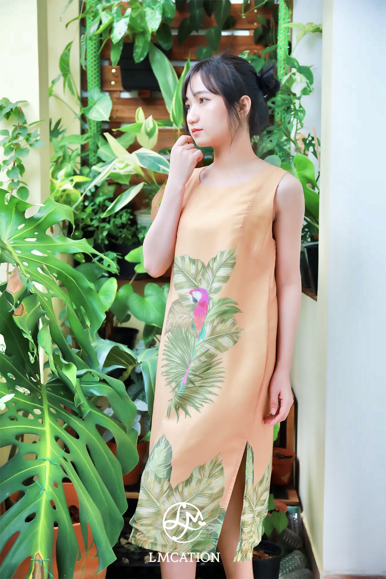 Đầm mặc nhà sang trọng LMcation Alice- Rừng nhiệt đới