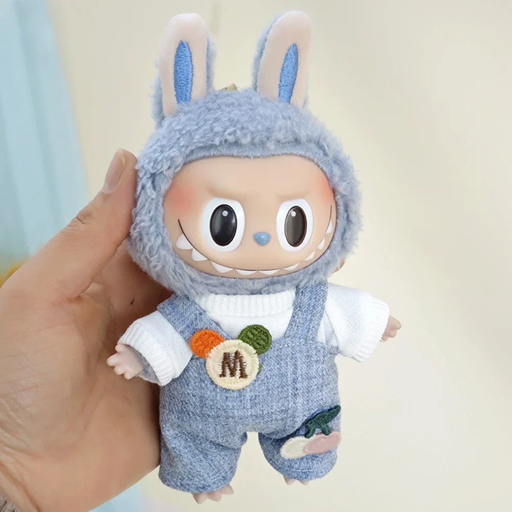 Quần áo cho Labubu - Yếm Cúc Chữ M Dành Cho Búp Bê LBB V1, Thời Trang Cho Búp Bê Xinh
