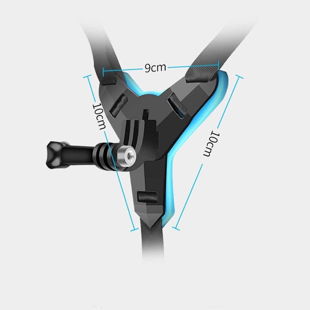 Mũ Bảo Hiểm Cằm Gắn Dây Đeo Cho GoPro Hero 9 8 7 5 SJCAM Xe Máy Cằm Chân Đế Camera Hành Động Phụ Kiện Go Pro Hero 9