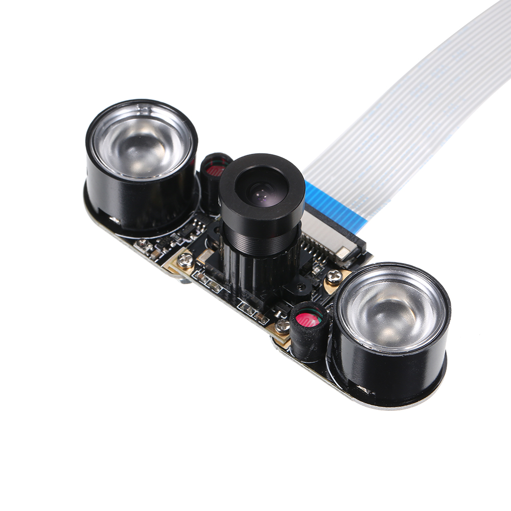 Máy ảnh hồng ngoại nhìn đêm có thể điều chỉnh Tiêu điểm Ánh sáng lấp đầy cho Raspberry Pi 3B