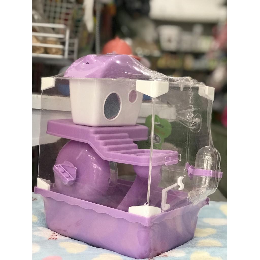 Lồng Hamster Lâu Đài Acrylic Trong Suốt Chống Lạnh Cho Thú Cưng
