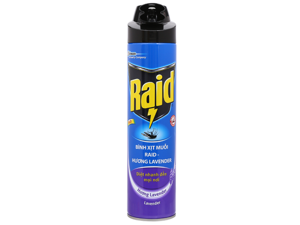 BÌNH XỊT MUỖI RAID 600ML HƯƠNG ĐỦ MÙI HÀNG CHÍNH HÀNG