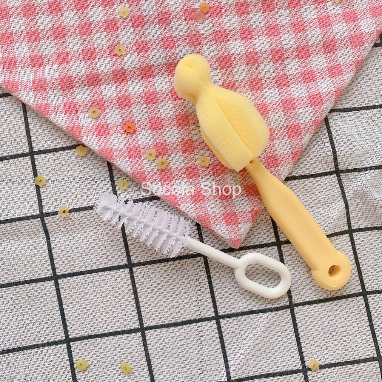 Bộ Cọ Rửa Bình 4 Chi Tiết