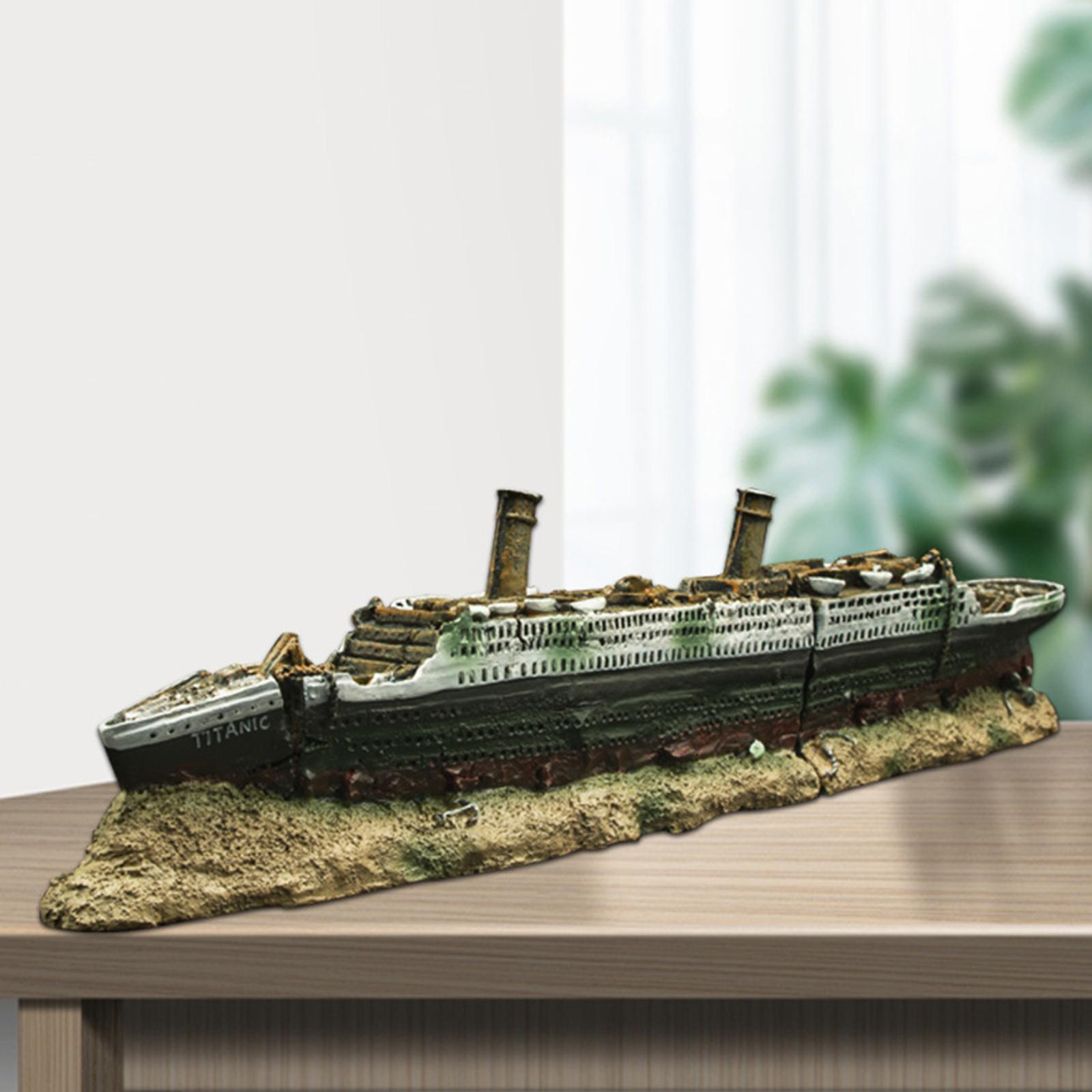 Titanic Aquarium Decoration Landscape Decoration Ornament Decor
