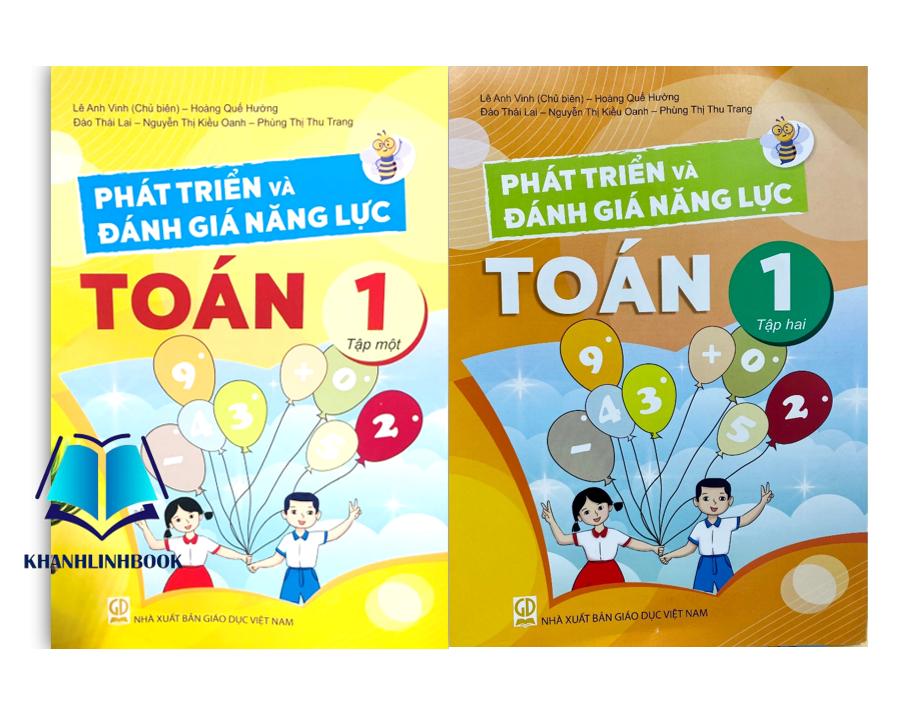 Sách - Combo phát triển và đánh giá năng lực toán 1 - tập 1 + 2
