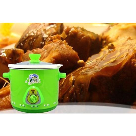 Nồi Nấu Cháo Hầm Cháo Cho Bé - Nồi Kho Cá Bằng Điện Đa Năng Lõi Sứ 2,5 Lít