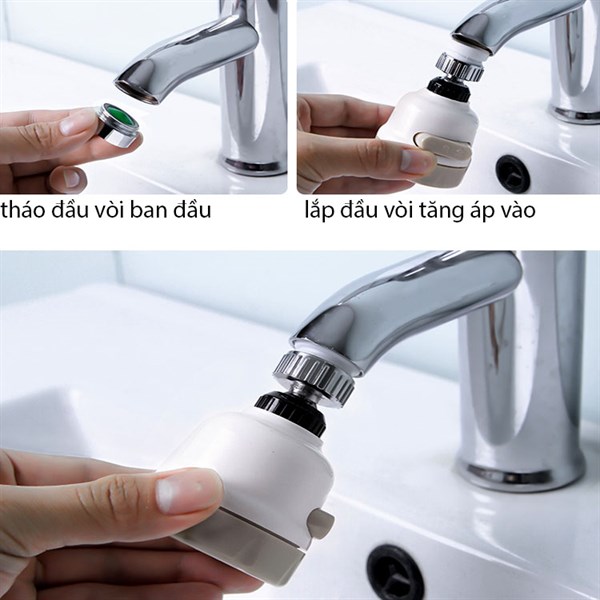 Đầu nối vòi tăng áp cho vòi rửa bát 3 chế độ  GS0043