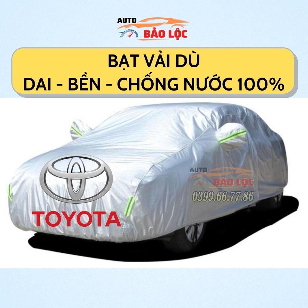 Bạt Phủ Ô Tô Vải Dù Toyota Vios, Altis, Camry, Fortuner, Innova, Yaris, Rush, Hilux, Wigo, Cross- Auto Bảo Lộc