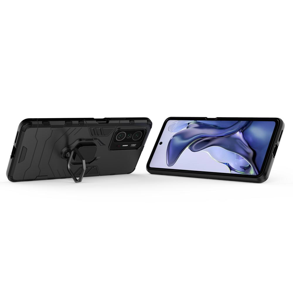 Ốp lưng dành cho Xiaomi 11T Pro 5G chống sốc iron man kèm nhẫn iring Bảo vệ camera và chống xem video tiện lợi