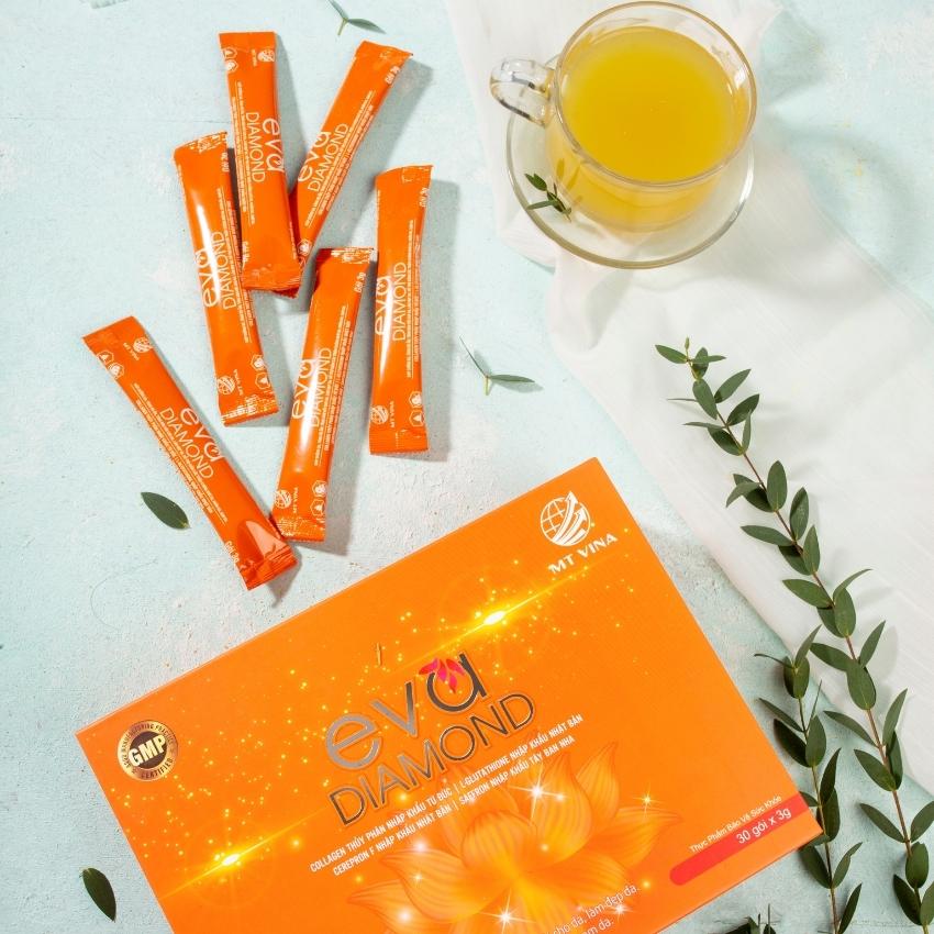 { combo 10 ] Eva Diamond Thải Độc Đẹp Da cân bằng nội tiết giảm tình trạng nóng trong bốc hỏa da khô sạm