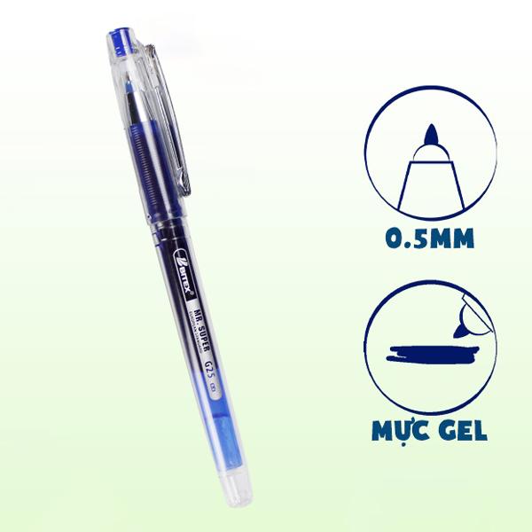 Bút Gel Mr Super 0.7 mm - Bitex G25 - Mực Xanh