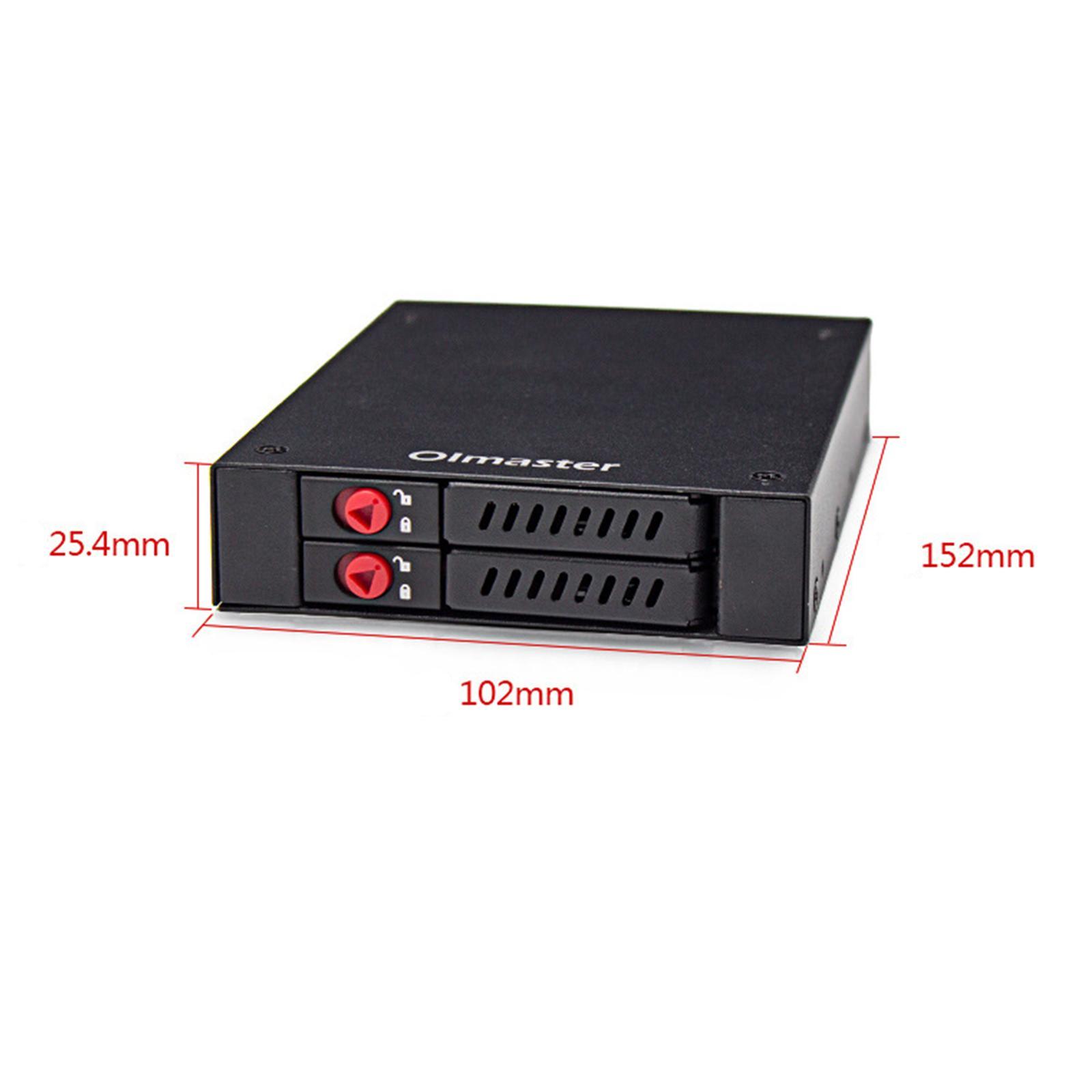 HDD Mobile Rack Enclosure 2 Bays for 3.5"  Bay 6Gbps