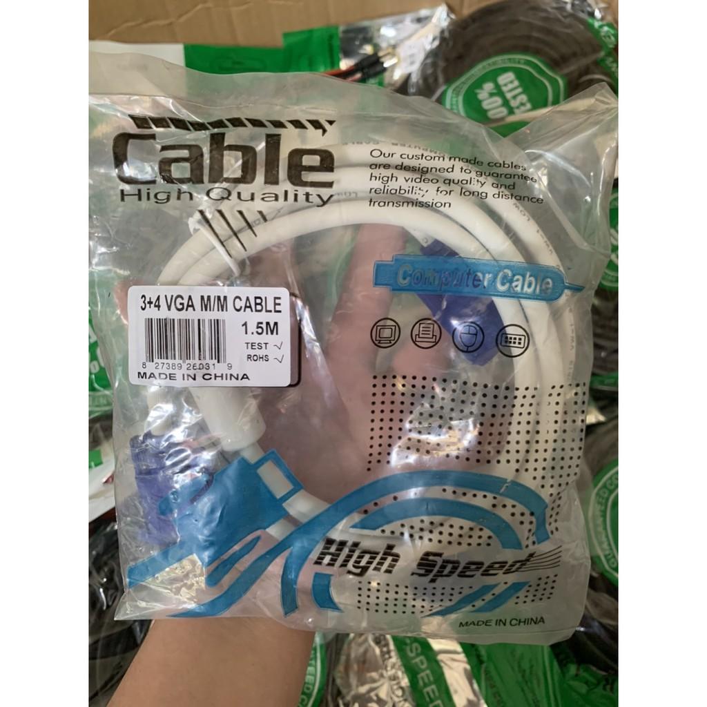 Cable VGA  Dây Cáp VGA Chống Nhiễu Lõi Đồng Cao Cấp 1.5M 3M 5M 10M 20M SPTECH COMPUTER