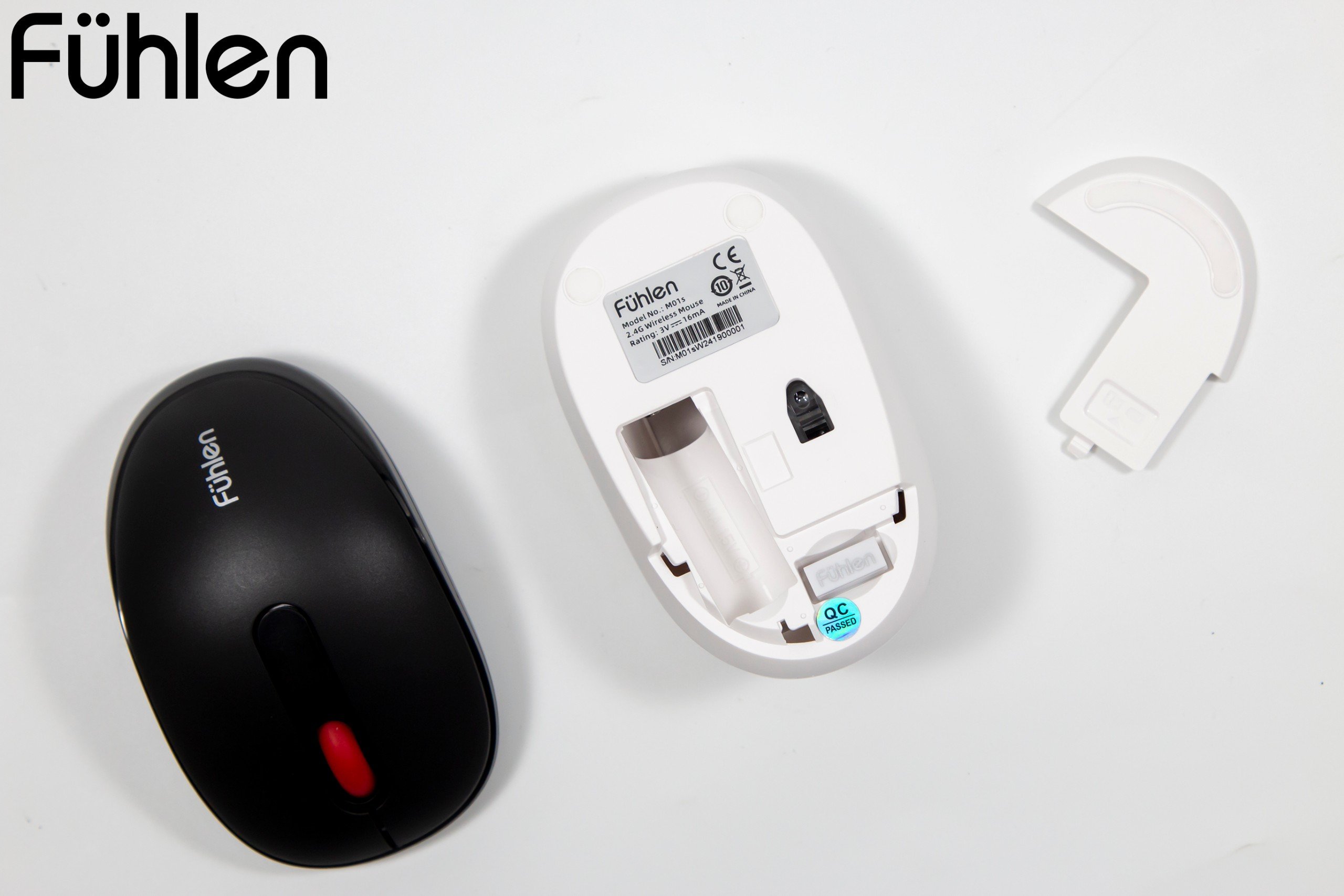 Chuột không dây Fuhlen M01s Pin trâu, siêu nhạy, bảo hành Ninza 24 tháng, tặng kèm pin- Hàng chính hãng