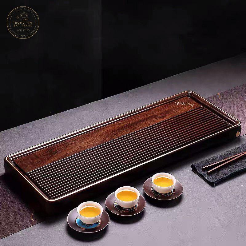 Khay Trà Tre Cao Cấp Chữ Nhật Trung Kích Thước 50*22*4 KT 42.2