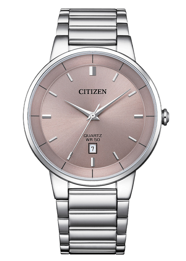 Đồng Hồ Nam Citizen Dây Thép Không Gỉ BI5120-51Z - Mặt Hồng (40mm)