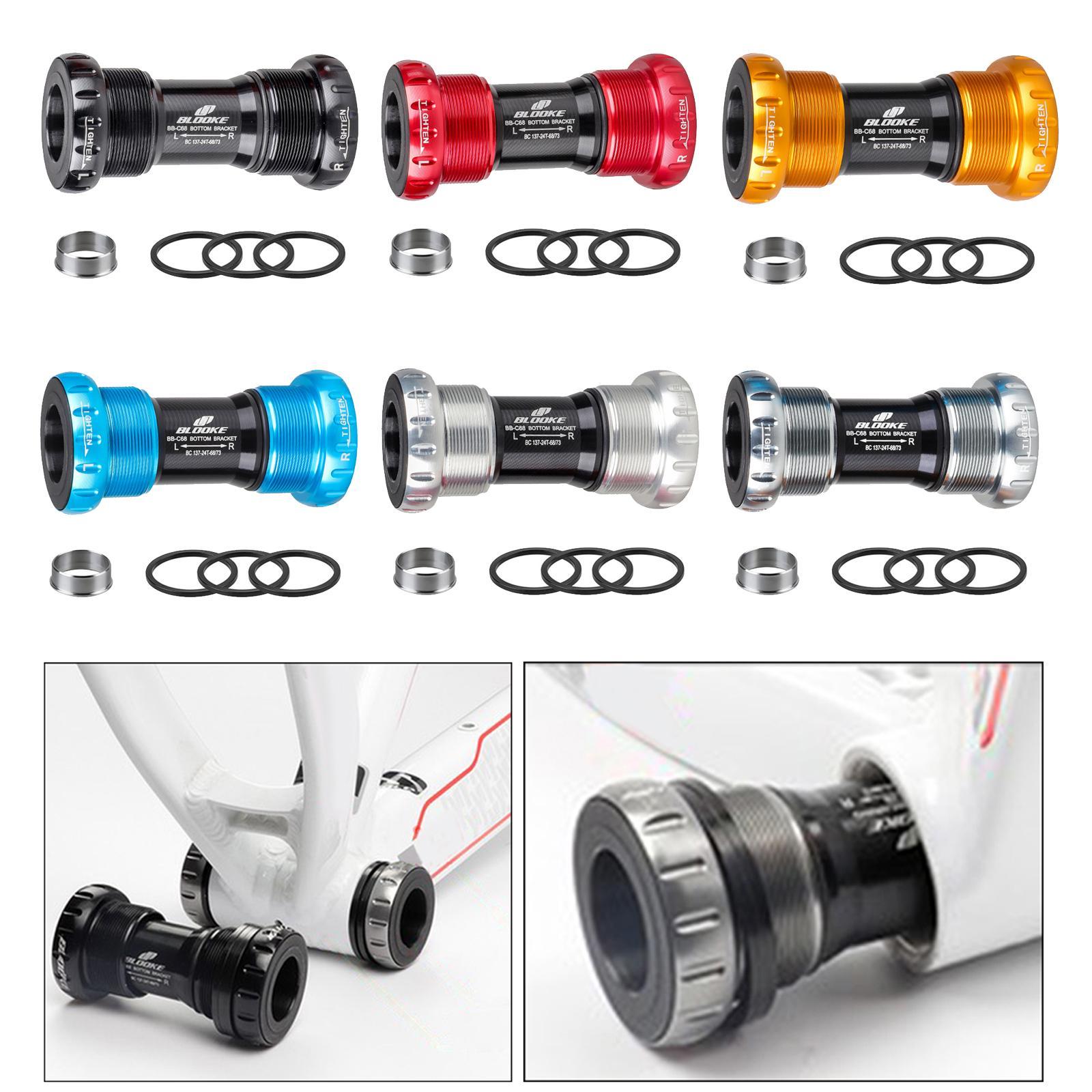 Deluxe Bike Bottom Bracket Thread BB Sealed Bearing BB Bottom Black