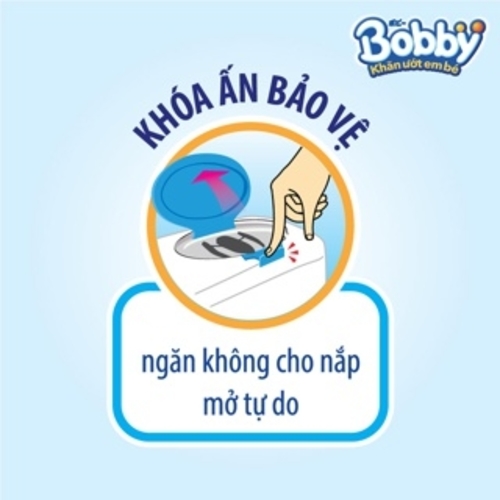 Khăn Ướt Em Bé Bobby Không Mùi Gói 100 Miếng