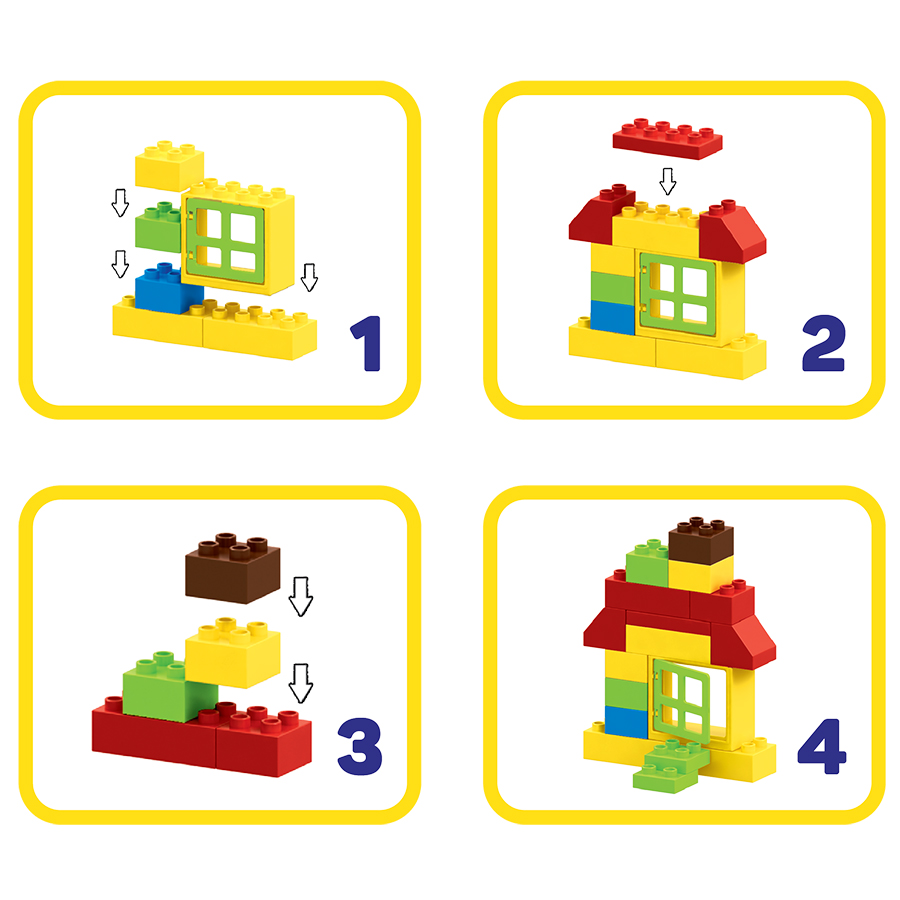 Đồ Chơi Lắp Ráp Junior Block Creative Bricks tiNiToy 202 (Ngôi Nhà)