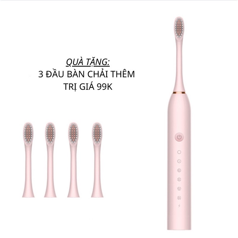 Bàn Chải Điện Tự Động Bàn Chải Đánh Răng Điện TEKKIN SONIC X3 - Hàng chính hãng