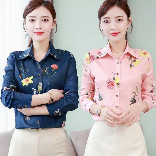 Áo sơ mi hoa độc đáo thời trang