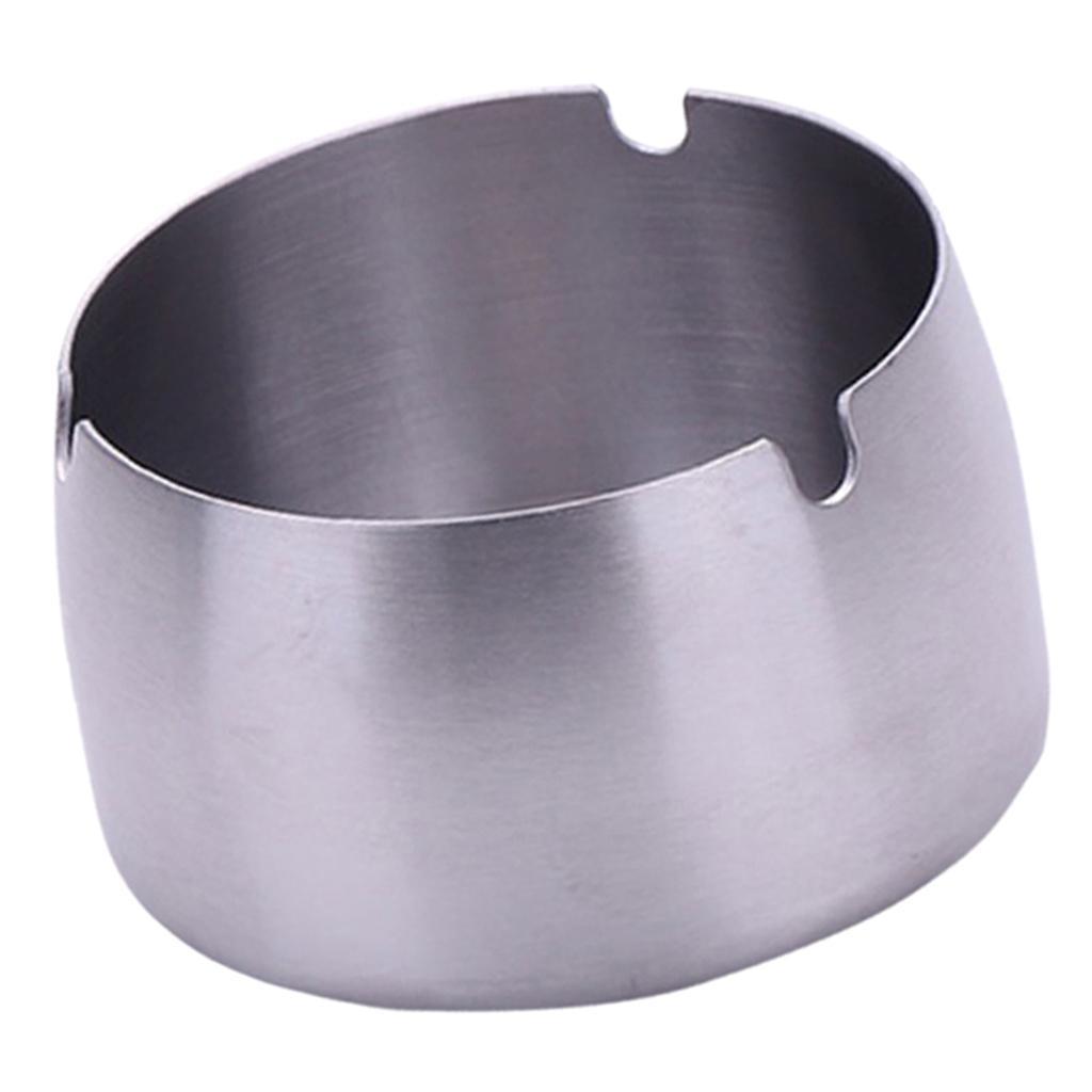 Windproof Ashtray Stainless Steel Cigar Ash Tray for Home Office