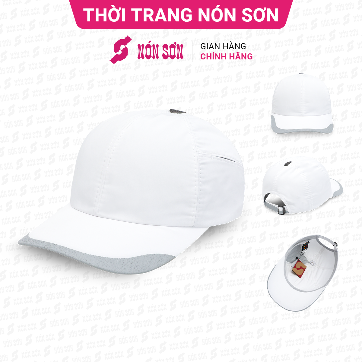 Mũ kết lưỡi trai nam nữ thời trang NÓN SƠN MC032-TR1