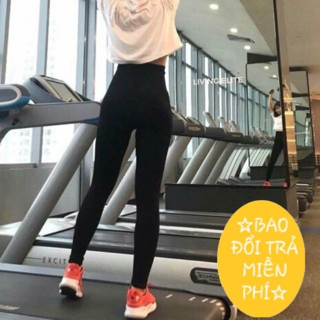 Quần legging cạp cao gen bụng siêu tôn dáng