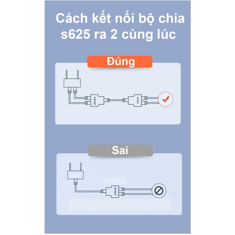 Bộ 2 cái chia mạng LAN/ Rj45 không cần nguồn từ 1 ra 2 cùng lúc tiết kiệm dây, nối tiếp Router - JH s625