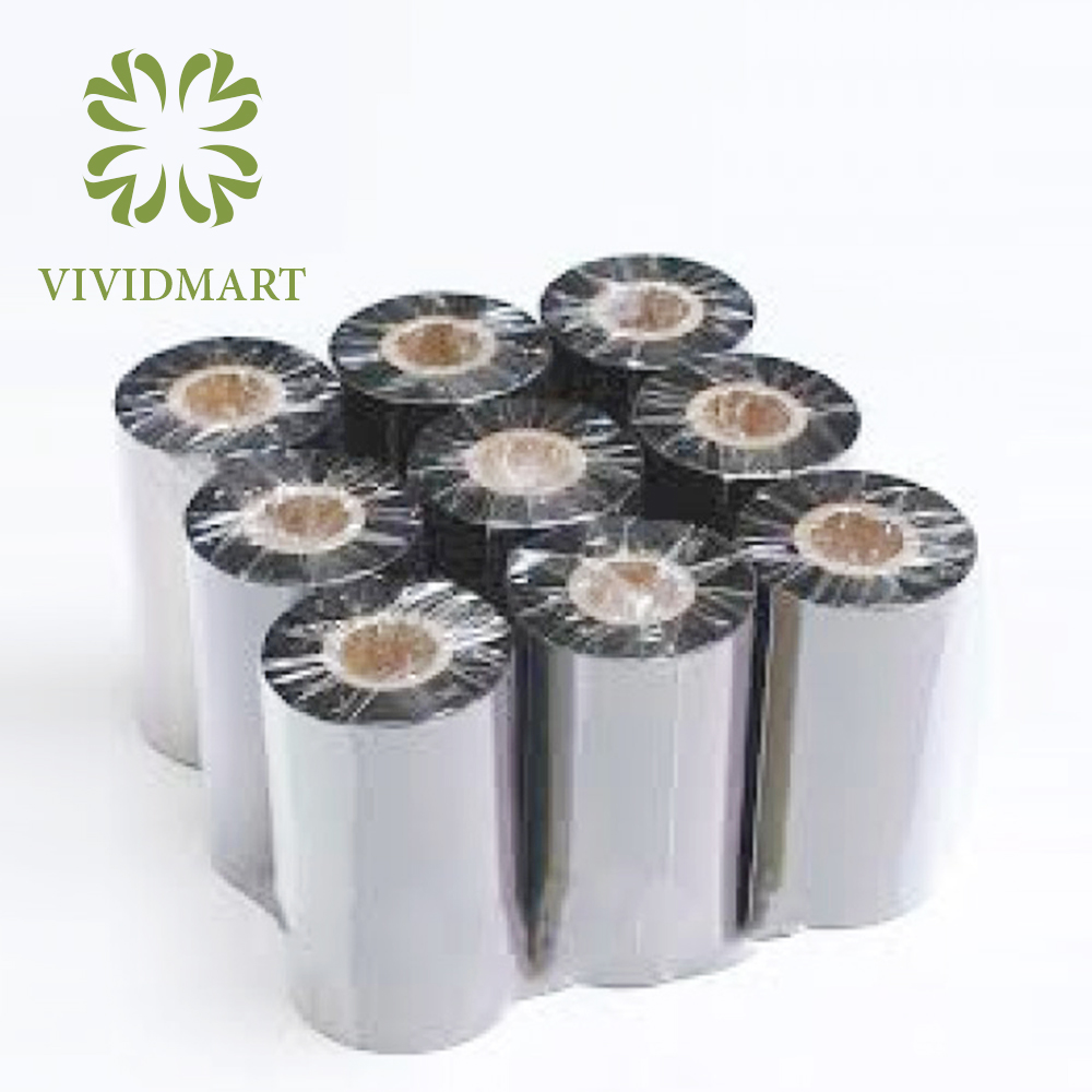 RUY BĂNG IN WAX, MỰC IN MÃ VẠCH WAX – KHỔ 110 x 300m