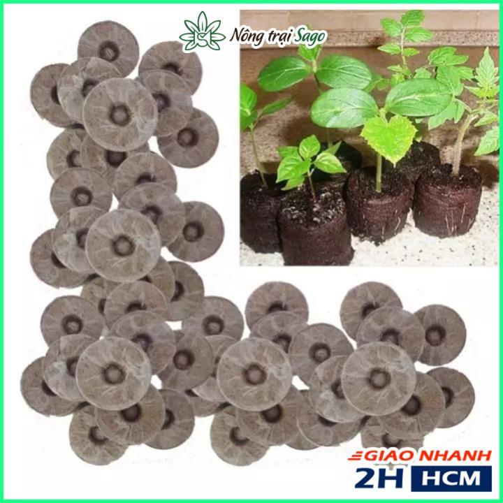 Viên Nén Ươm Hạt Giống - Viên Nén Xơ Dừa Tiện Lợi và Tiết Kiệm Thời Gian