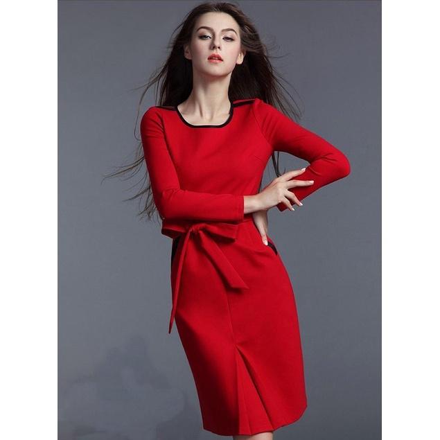 Đầm xuông chữ A thun poly co giãn 4 chiều RHD03041990 Bảo hành 7 ngày