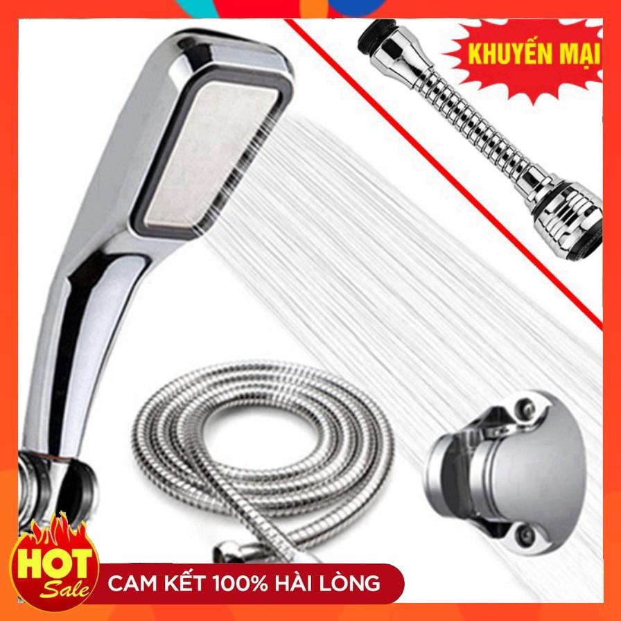 Sen tắm, bộ vòi hoa sen tăng áp VHS 05 (Tăng 300% áp lực) Tặng đầu vòi dài tăng áp