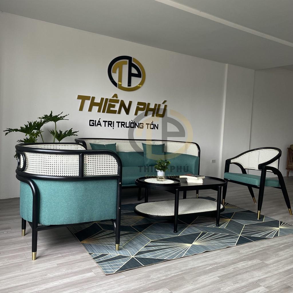 Bộ sofa phòng khách Targa Lounge gỗ tần bì kết hợp mây