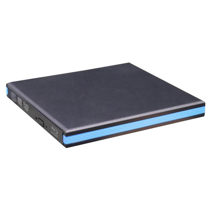Ổ ghi Blu-ray bên ngoài USB3.0 kiểu mới nhất Ổ đĩa DVD di động bên ngoài hỗ trợ phát lại phim Blu-ray 50G 3D