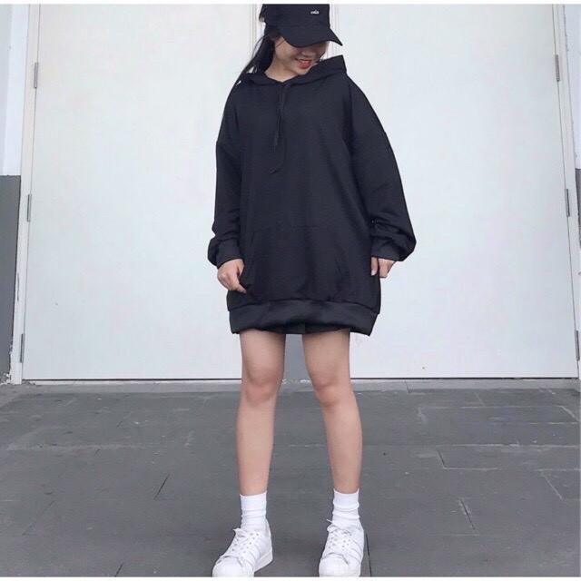 Áo hoodie trơn Bigsize form rộng