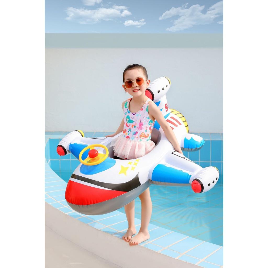Vòng bơi máy bay sáng tạo dày hơn Ghế trẻ em bơm hơi Vòng bơi Ghế ngồi cho bé
