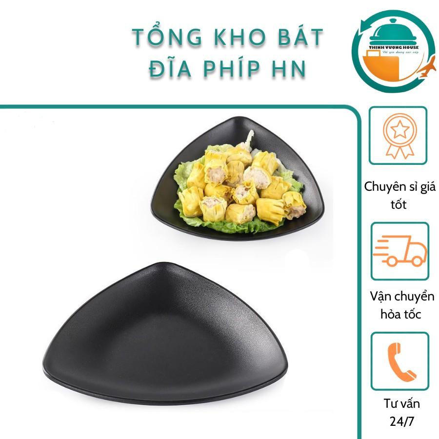 [Chuyên sỉ] Đĩa tam giác 100% nhựa melamine giá rẻ