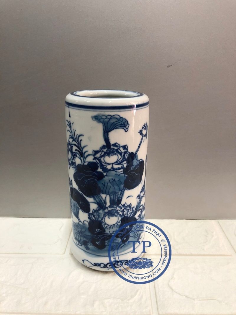 Ống để nhang vẽ sen KH12126