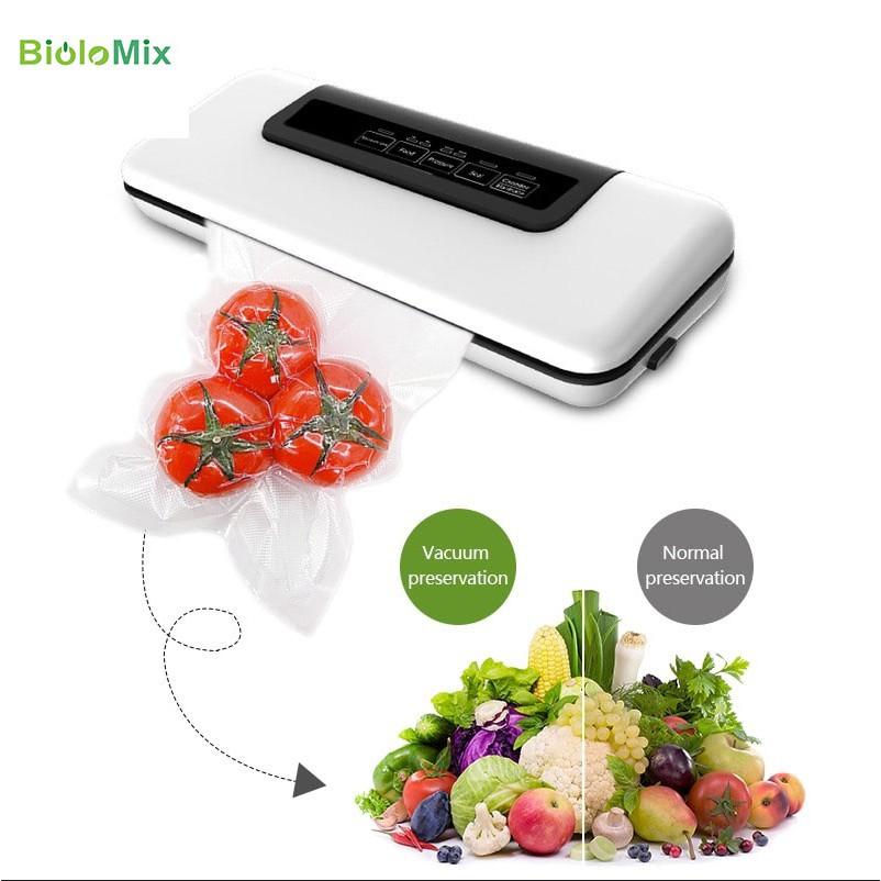 BioloMix Máy đóng gói hút chân không tự động máy hút chân không để bảo quản thực phẩm Thực phẩm khô, ướt, mềm