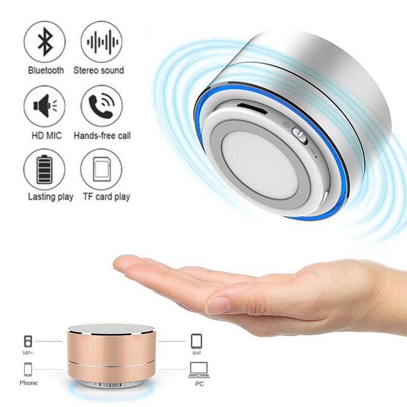 Loa bluetooth không dây A10 Subwa -loa siêu loãng phụ di động Mini Audio Audio USB/TF cho điện thoại di động Máy tính xách tay máy tính xách tay: màu đỏ