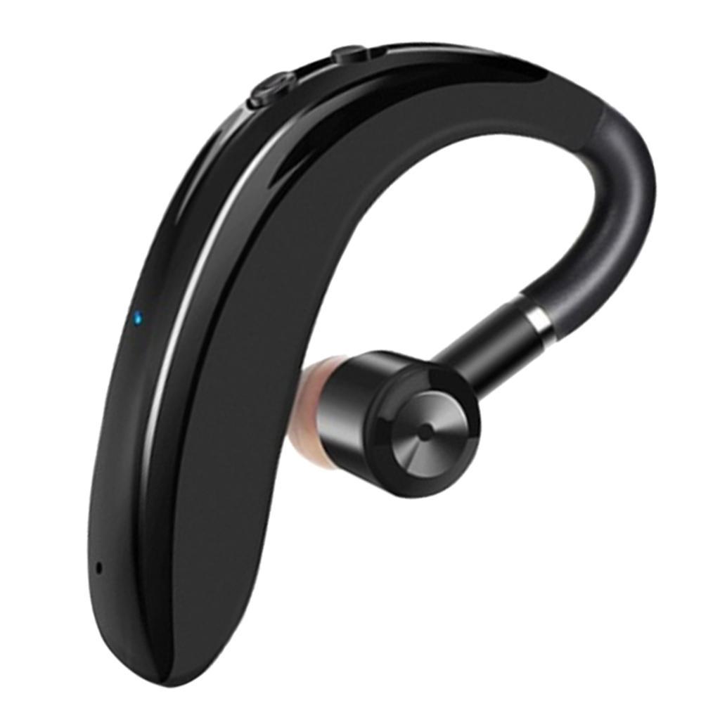 Bluetooth Waterproof hook Headset Earphone with Mic Black