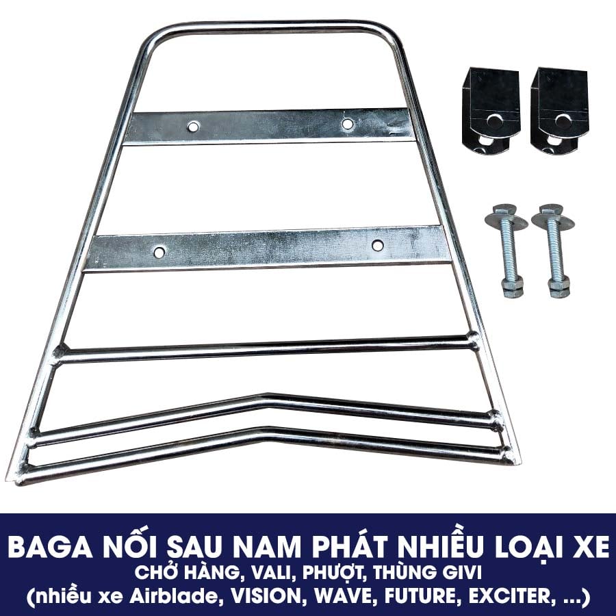 BAGA NỐI SAU PHƯỢT NAM PHÁT NHIỀU LOẠI XE CHỞ HÀNG, VALI, PHƯỢT, THÙNG GIVI