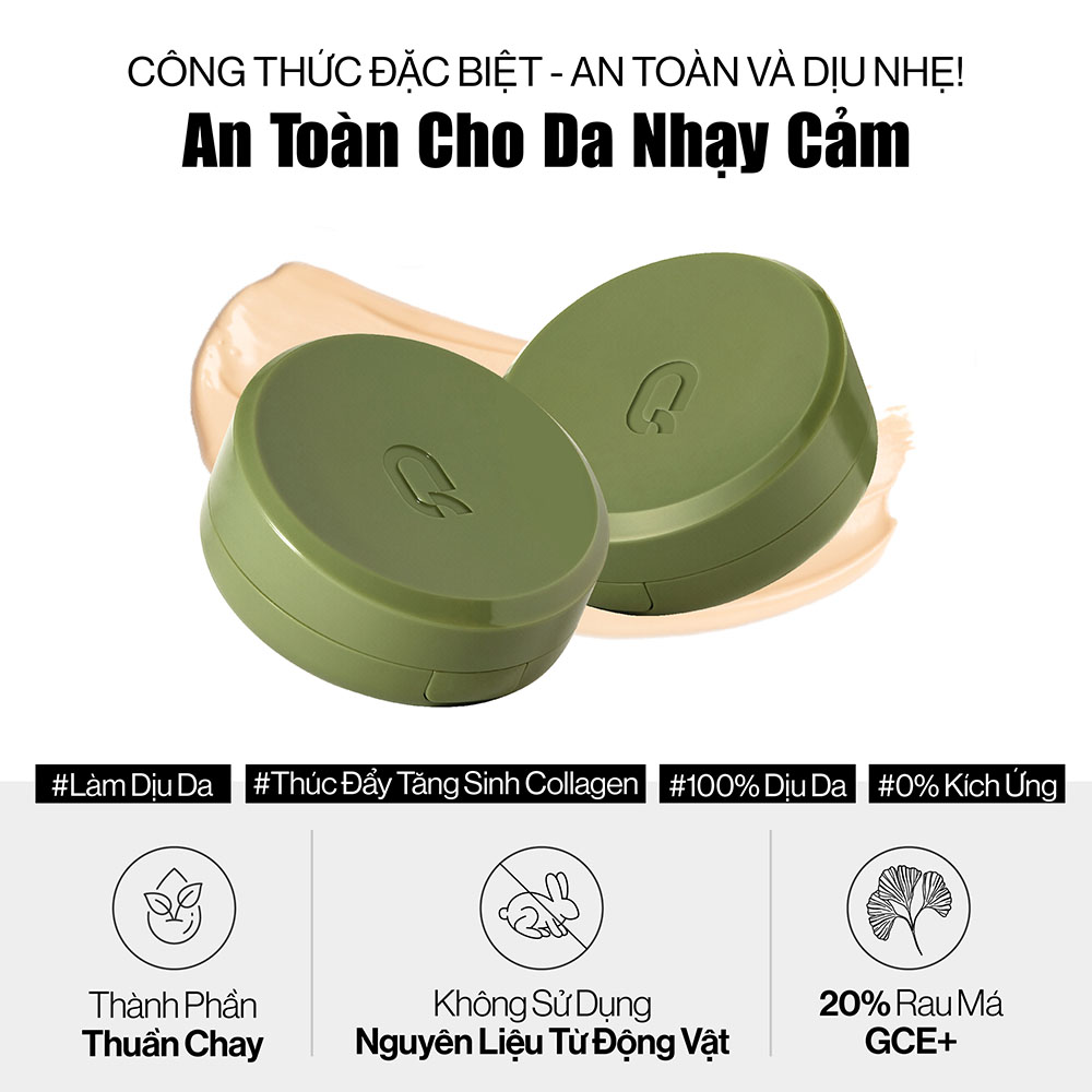 Phấn Nước Glamrr Q Vegan Super Glow Cushion 15g