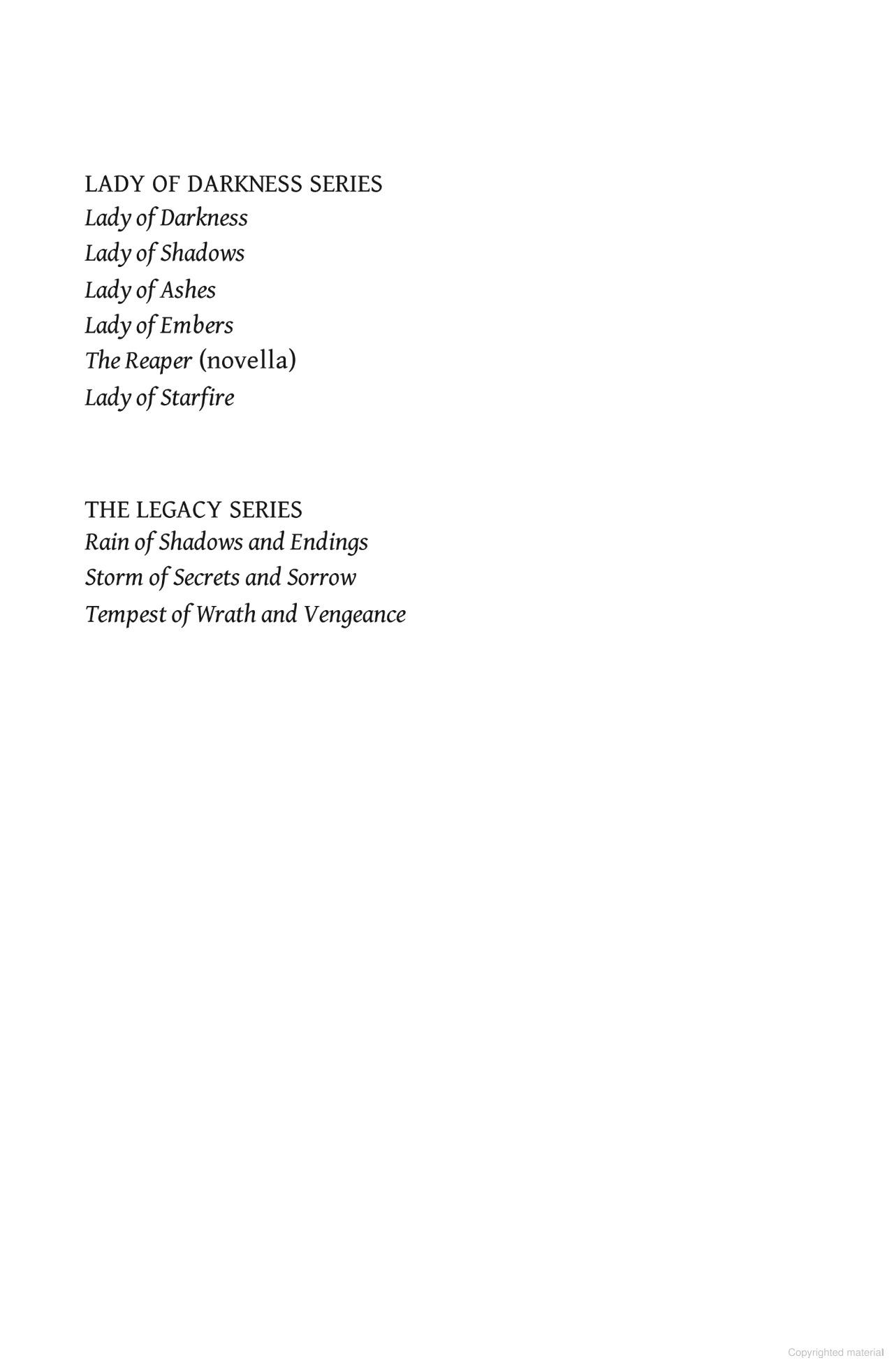 Sách ngoại văn: Lady Of Darkness