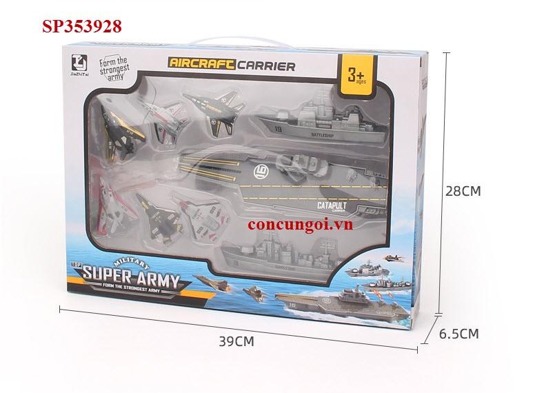 SP353928 - Hộp sân bay máy bay, 2c tàu, 6 máy bay, T064A