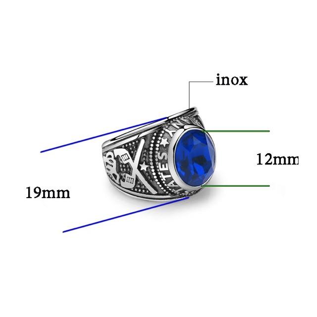 Nhẫn inox nam đủ màu N015