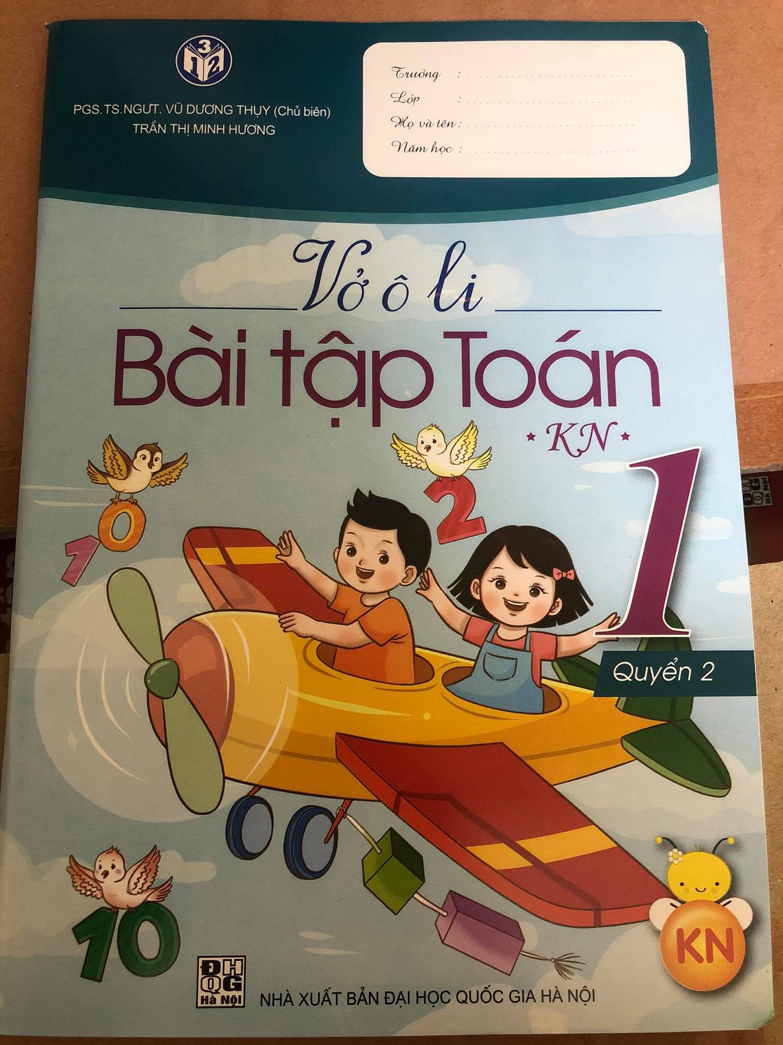 Bộ vở ô li bài tập Toán lớp 1